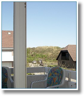 Balkon mit Ausblick auf die Dnen